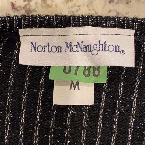 Norton McNaughton black silver shimmer sweater - Picture 10 of 13